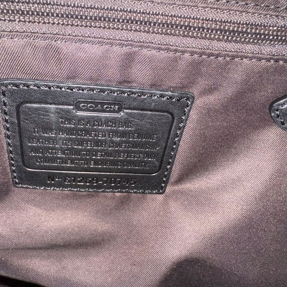 COACH Weekend Tote, Brown Leather with Side Pockets (Authentic Pre-Owned) - Picture 3 of 16